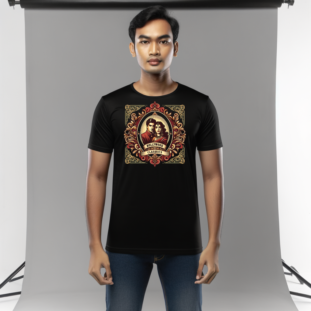 Filmy Vibes: Iconic Bollywood Dialogue Tee - Image 2