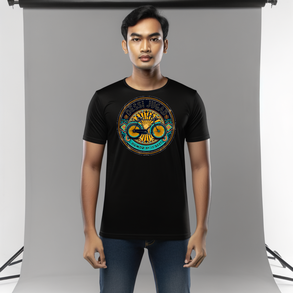 Chai Pe Desi Jugaad Meme T-Shirt - Image 2